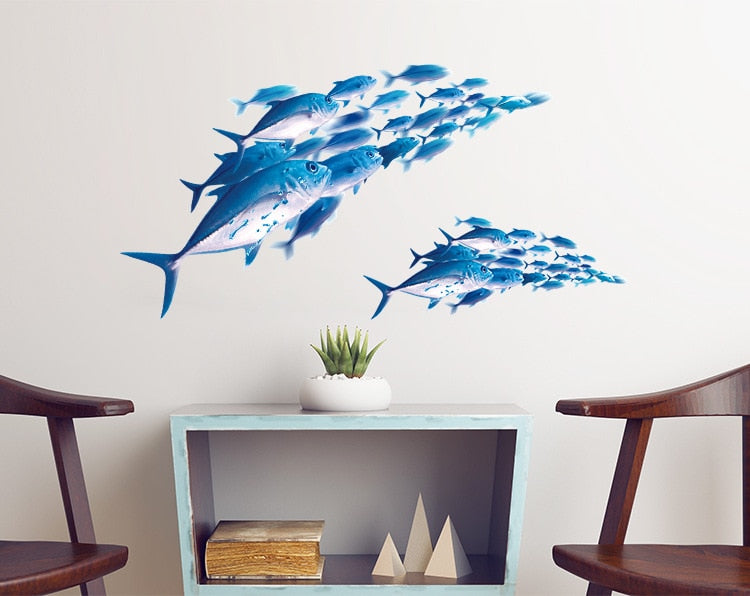 3D fishes Wall Stickers for Kids