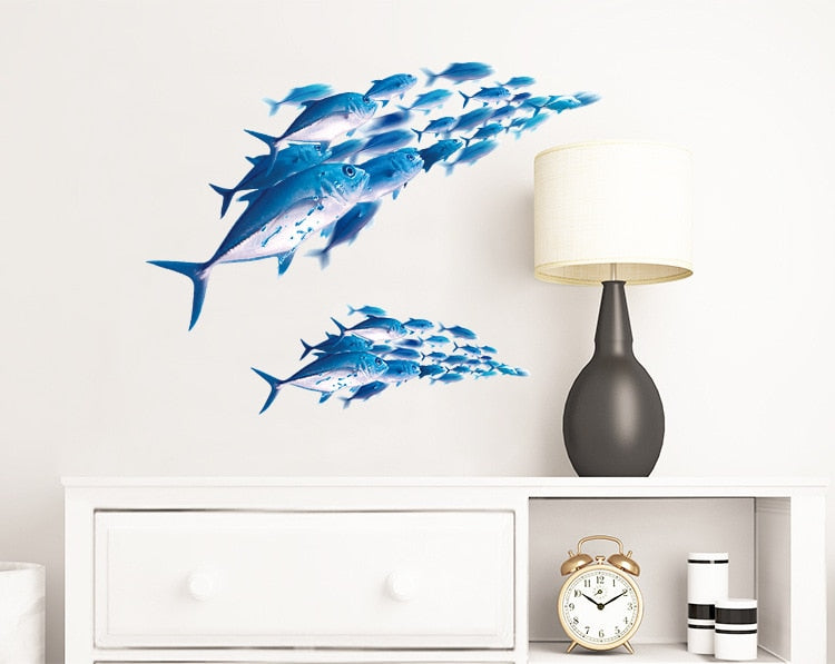 3D fishes Wall Stickers for Kids