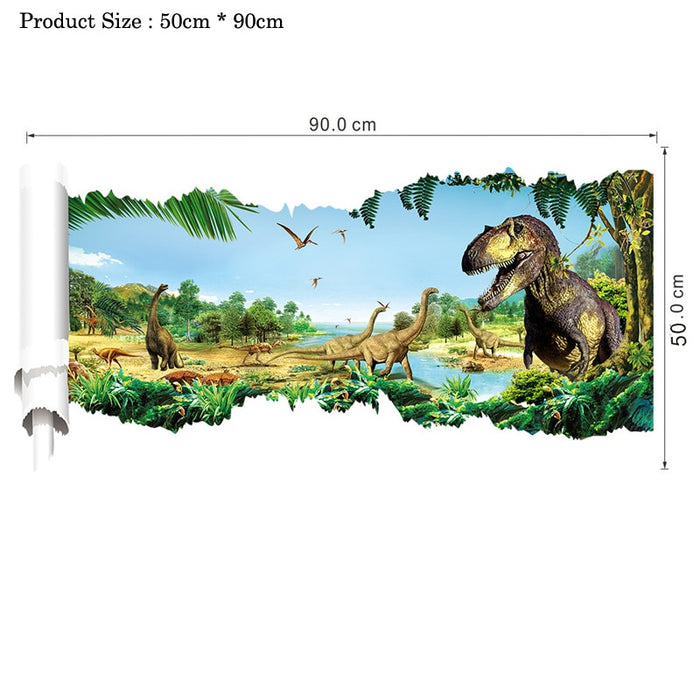 3D Dinosaur World Wall stickers
