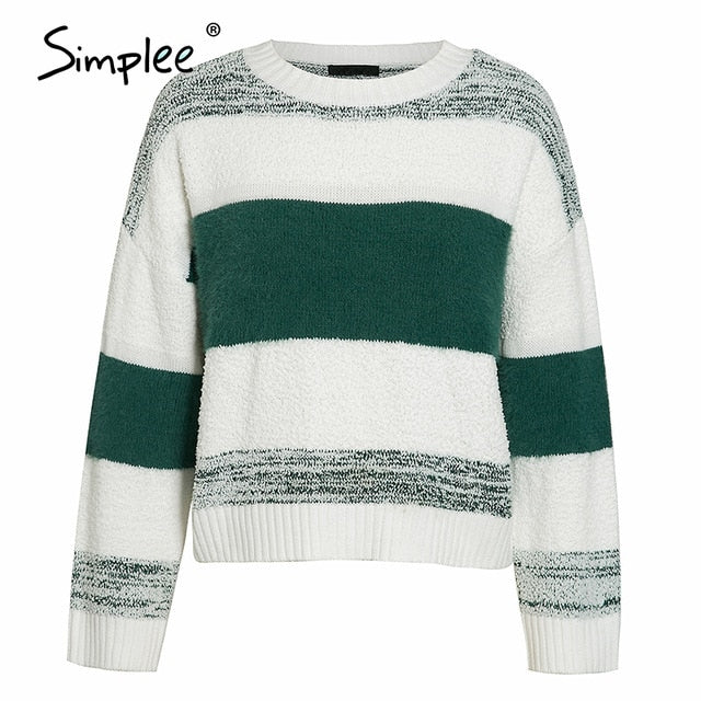 Simplee patchwork oversize sweater 2020