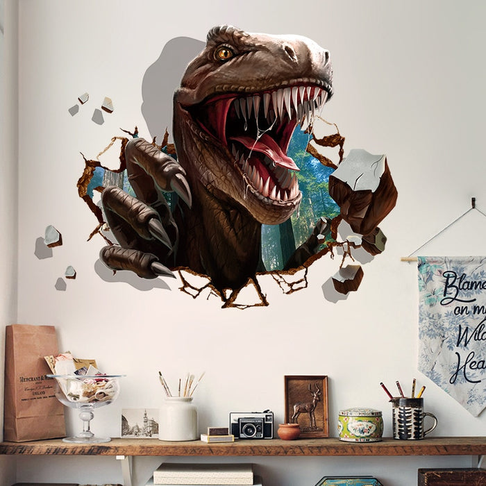3D Dinosaur Wall Stickers Kids Rooms